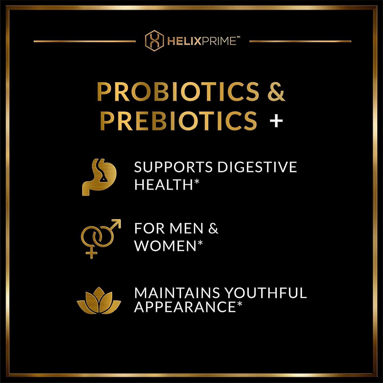 High-Potency Probiotics & Prebiotics 60 Billion CFU for Women and Men - Lactobacillus Acidophilus, Bifidobacterium Lactis - Made in USA