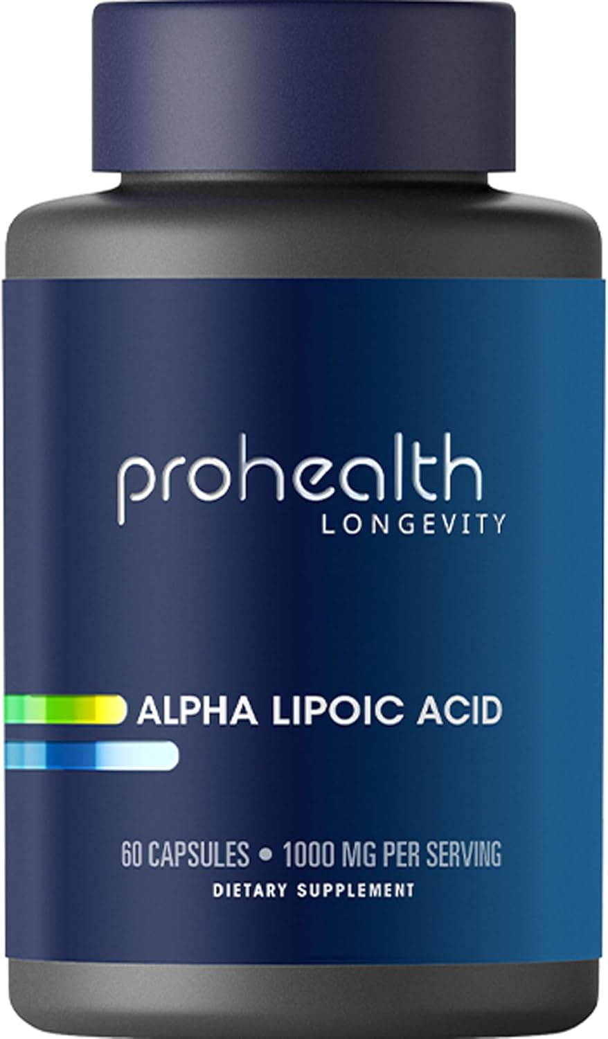 High Potency ProHealth Alpha Lipoic Acid 1000mg for Metabolism, Skin, & Energy - Supports Heart, Brain, & Liver Health - 30 Servings
