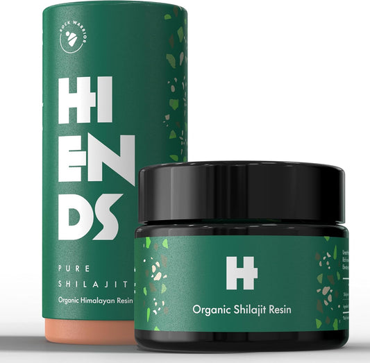 High Potency Pure Himalayan Shilajit Resin 50g - Gold Grade A - Original Chilajil for Men & Women - Rich in Fulvic Acid - HIENDS Shilajit by Rock Warrior