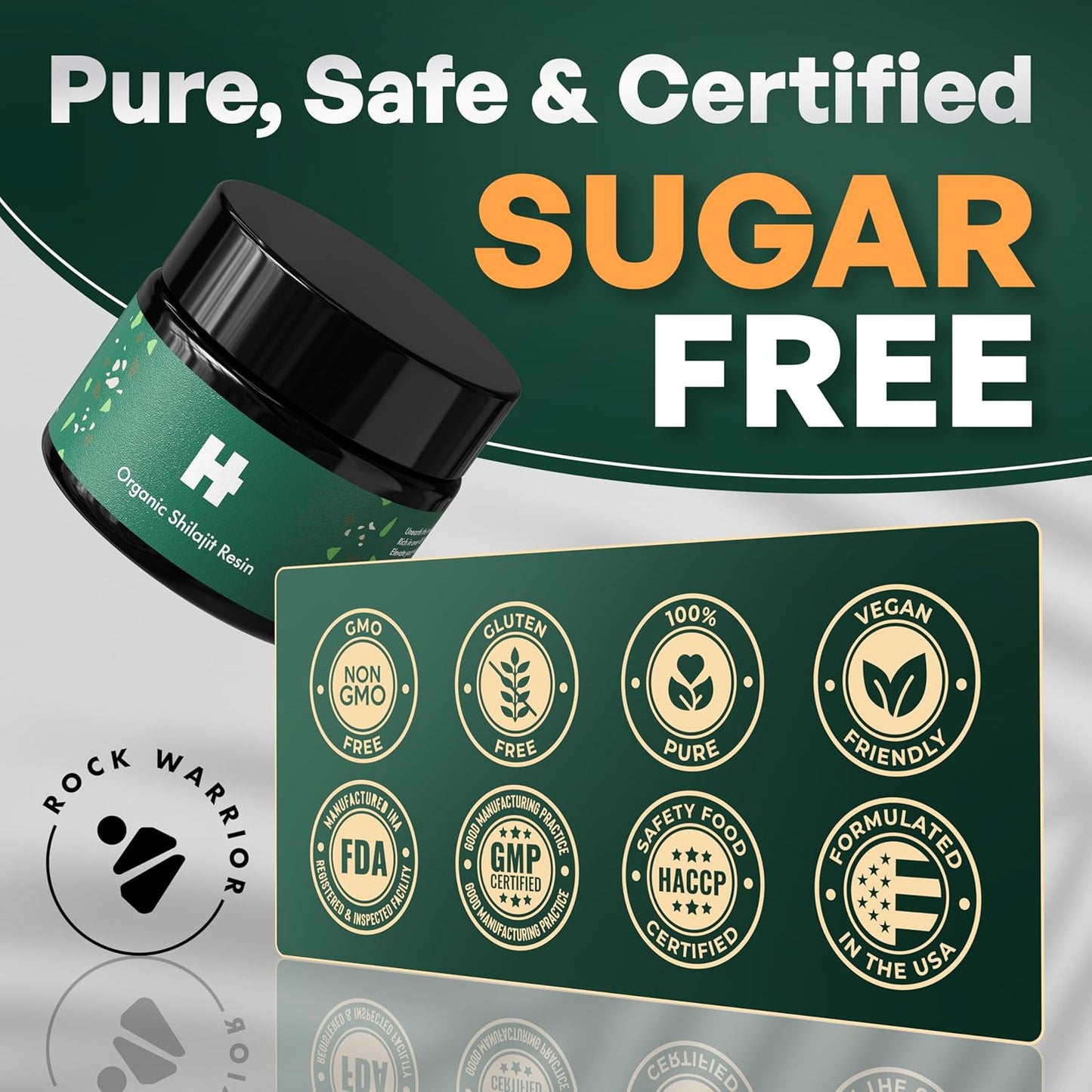 High Potency Pure Himalayan Shilajit Resin 50g - Gold Grade A - Original Chilajil for Men & Women - Rich in Fulvic Acid - HIENDS Shilajit by Rock Warrior