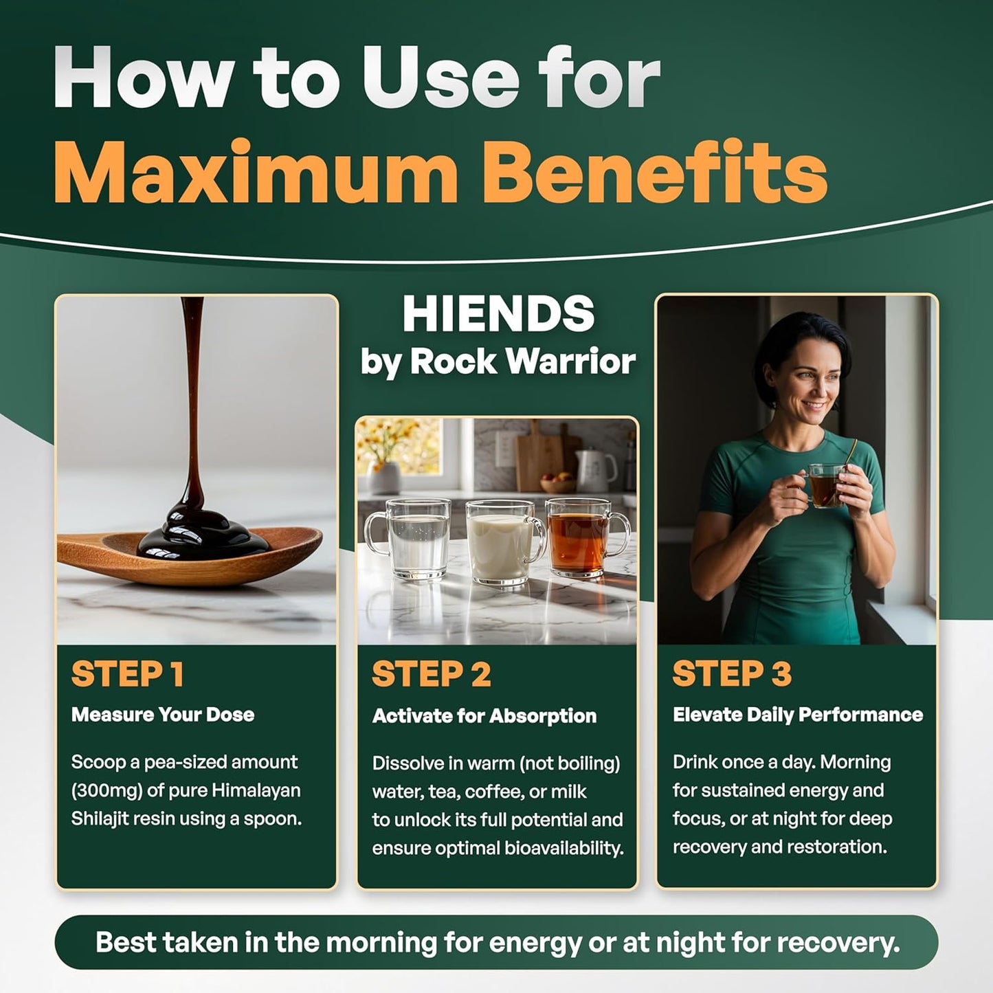 High Potency Pure Himalayan Shilajit Resin 50g - Gold Grade A - Original Chilajil for Men & Women - Rich in Fulvic Acid - HIENDS Shilajit by Rock Warrior