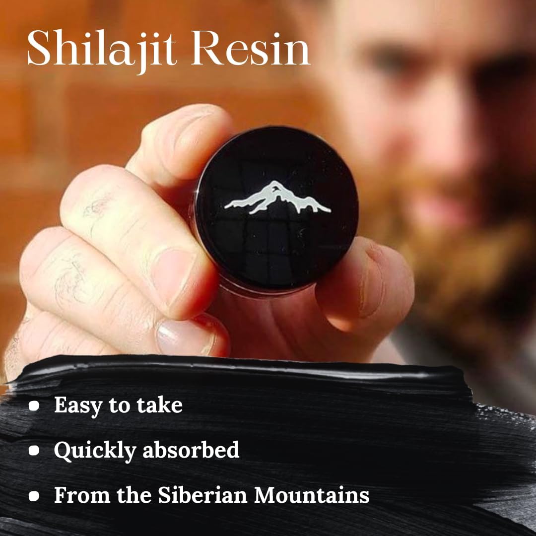 High Potency Pure Himalayan Shilajit Resin with 85+ Minerals, Fulvic Acid - Energy & Immune Support for Men & Women - 3rd Party Lab Tested - 115g