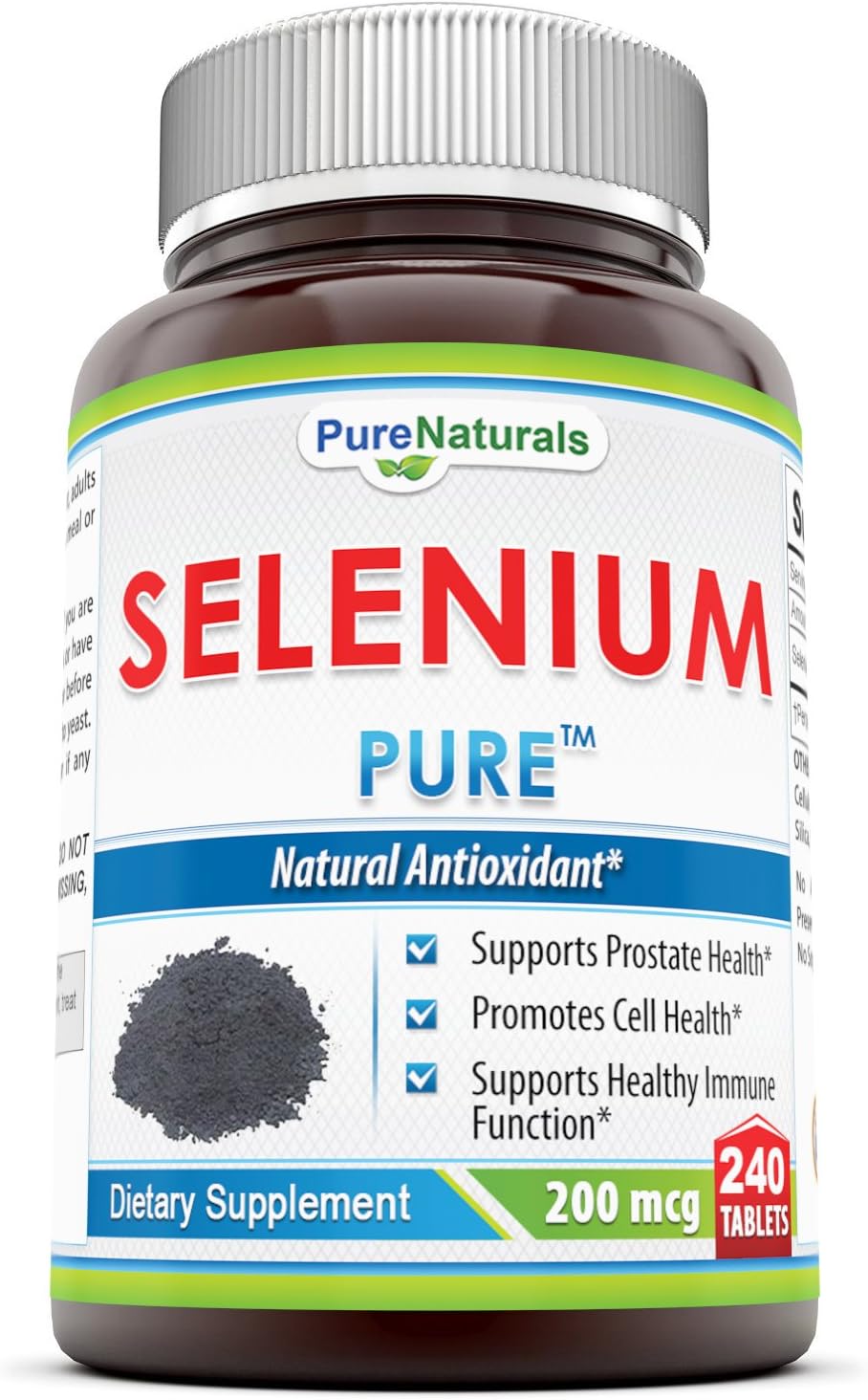 High Potency Pure Naturals Selenium Supplement - 200 mcg, 240 Tablets