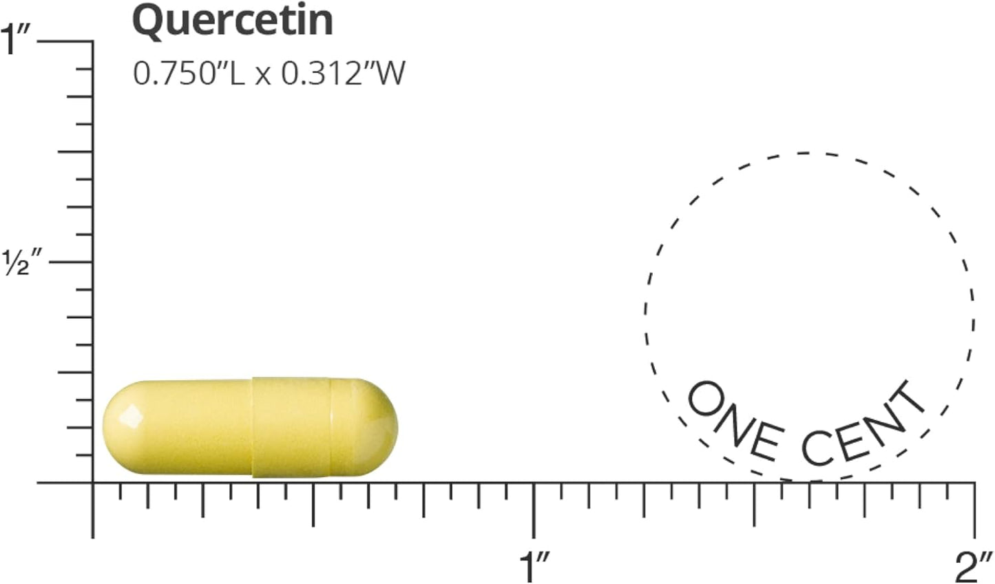 High-Potency Quercetin Supplement for Cardiovascular Health - 1,000 mg, 90 Vegan Capsules (30-Day Supply)