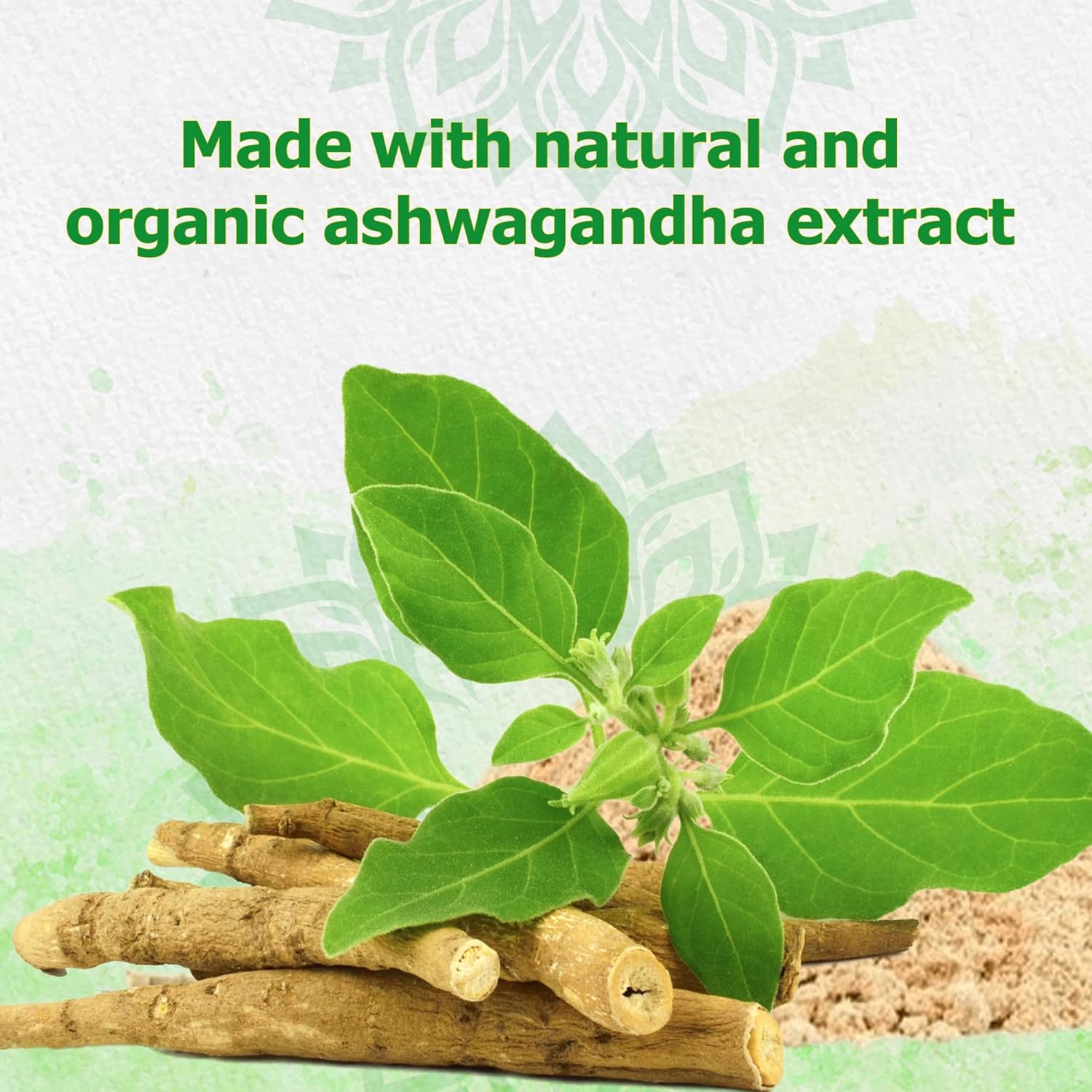 High-Potency Reddy Naturals Aryana Pure Organic Ashwagandha Powder with 10% Withanolides - Natural Orange Flavor - Stress & Energy Support - 4.2 OZ (120g)