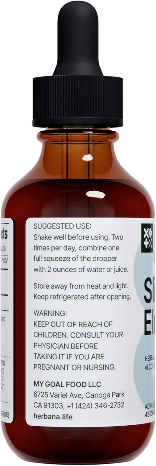 High Potency Slippery Elm Bark Liquid Extract for Gut, Respiratory & Immune Support - Natural Herbal Drops - 2 fl oz - Ulmus Rubra Tincture - 45-Day Supply for Men & Women