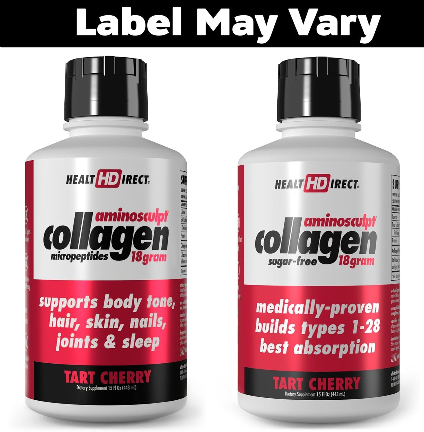 High Potency Sugar-Free Collagen Supplement for Hair, Skin, Nails & Joints - Grass-Fed, Non-GMO, Tart Cherry Liquid Collagen - 15 Fl Oz - BoostGo Australia