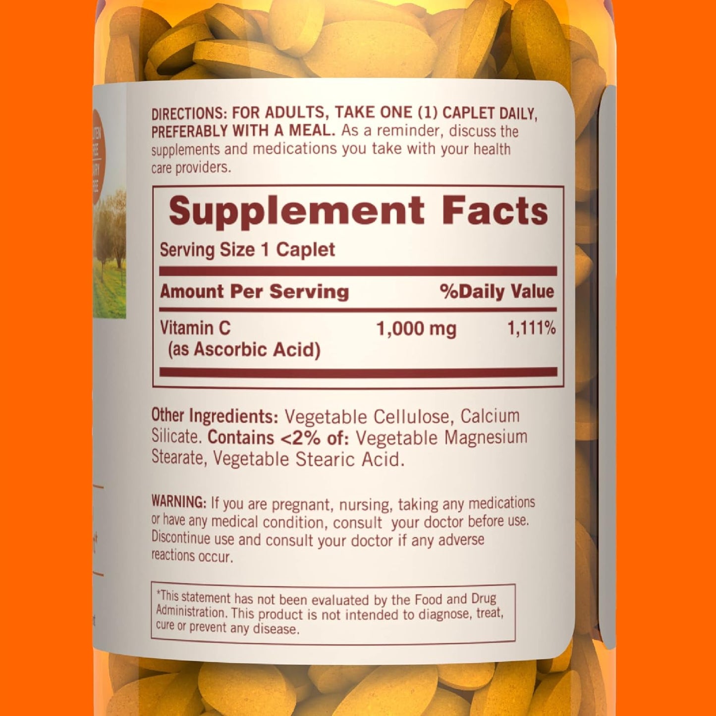 High Potency Sundown Vitamin C 1000mg Caplets for Immune Health and Antioxidant Support, 133 Count