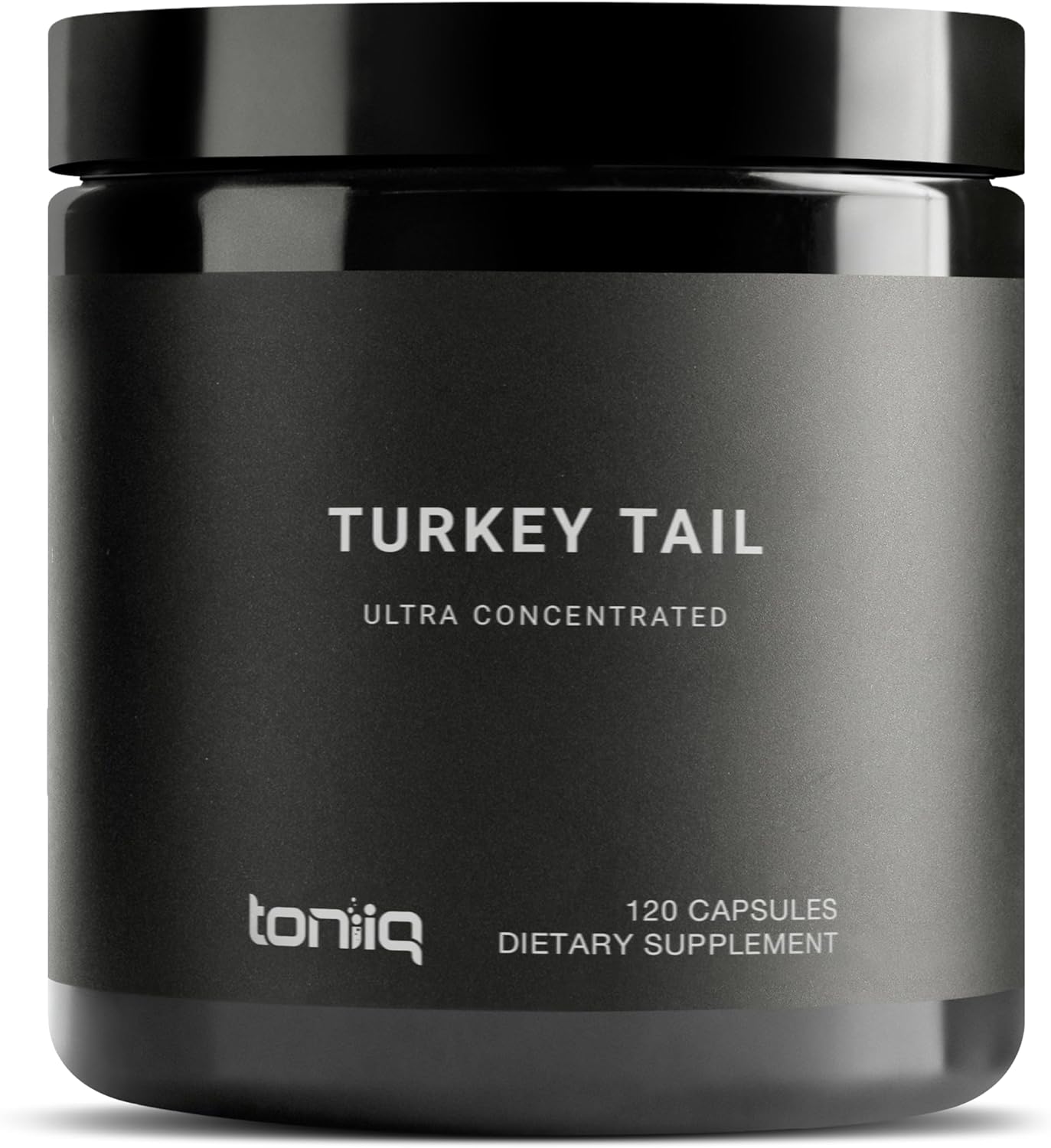 High Potency Turkey Tail Mushroom Capsules - 10:1 Extract with 30% Beta Glucans - Third-Party Tested - 120 Capsules