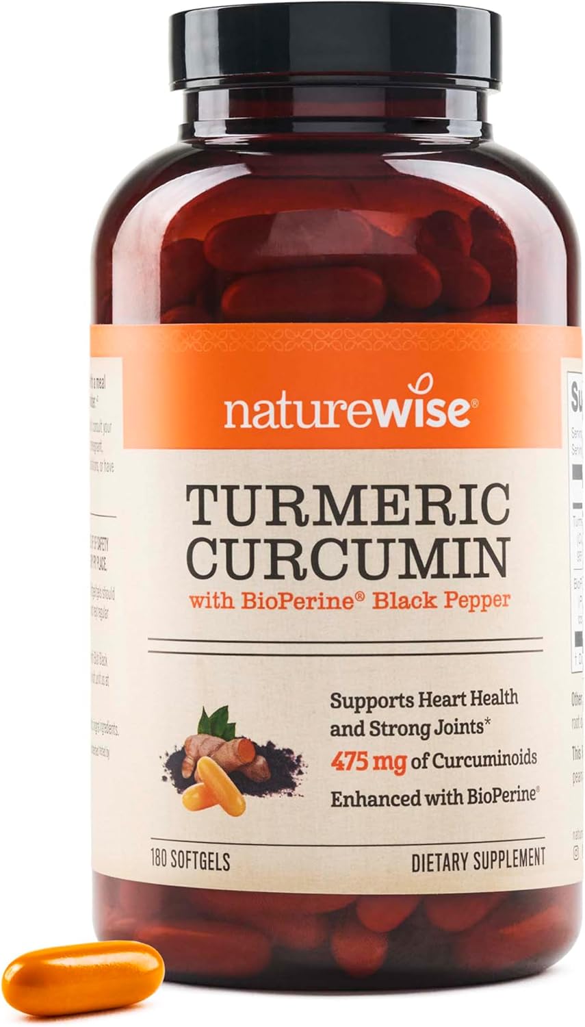 High Potency Turmeric Curcumin with BioPerine for Joint & Immune Support - 2250mg, 95% Curcuminoids - Vegan, Non-GMO - 90 Count