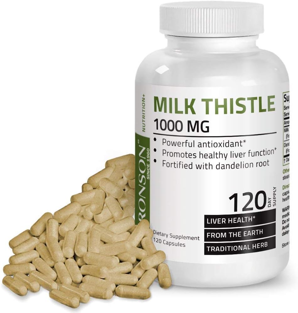 High Potency Turmeric Curcumin with BioPerine for Joint Support + Milk Thistle, Silymarin, Marianum & Dandelion Root - 1000mg