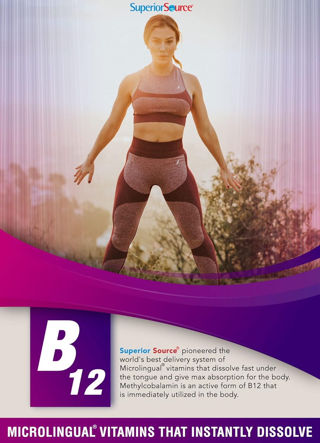 High Potency Vitamin B12 Methylcobalamin 5000 mcg Tablets for Energy & Nervous System, 60ct, Non-GMO, Quick Dissolve