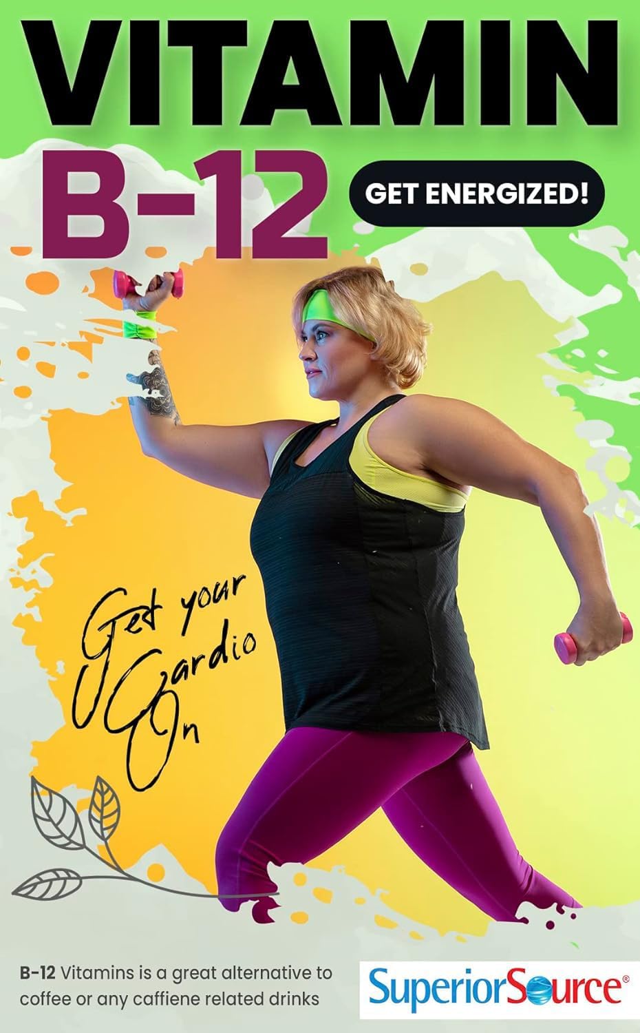 High Potency Vitamin B12 Methylcobalamin Tablets, 2500 mcg - 90 Count, Quick Dissolve for Energy & Nervous System Support, Non-GMO