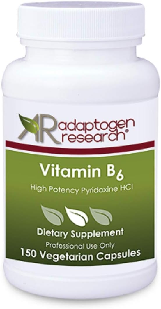 High Potency Vitamin B6 Supplement for Energy, Metabolism, and Nervous System Function - 150 Vegetarian Capsules
