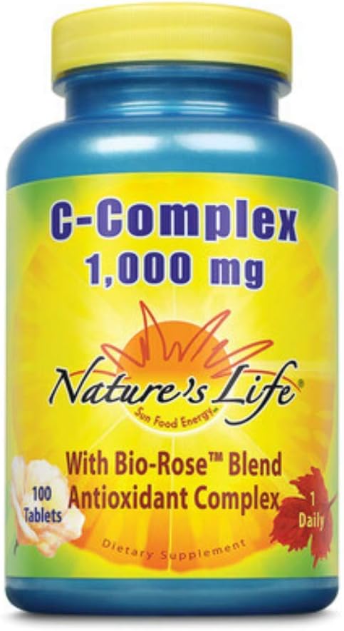 High Potency Vitamin C Supplement | Nature's Life C-Complex 1,000 mg | 100 Tablets
