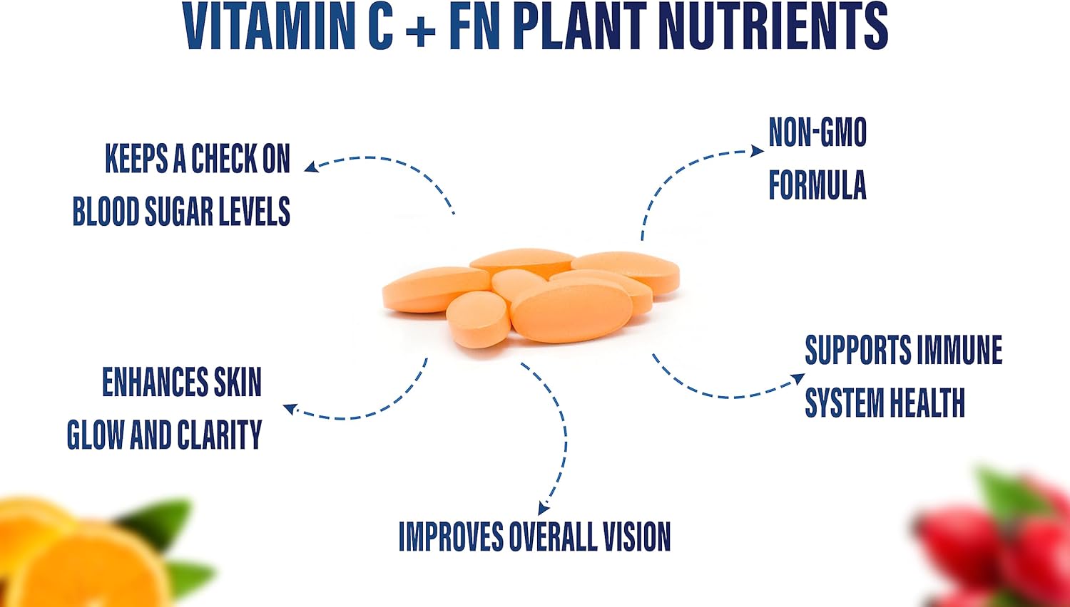 High Potency Vitamin C with Bioflavonoids and Rose Hips - 250 Capsules for Immune System Support by Planet Nutrients