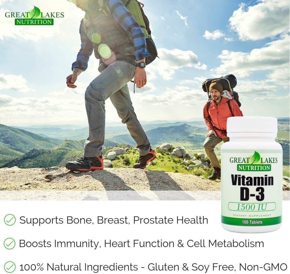 High Potency Vitamin D-3 1,500 IU for Immune Function & Healthy Bones (3 Pack) - 300 Count