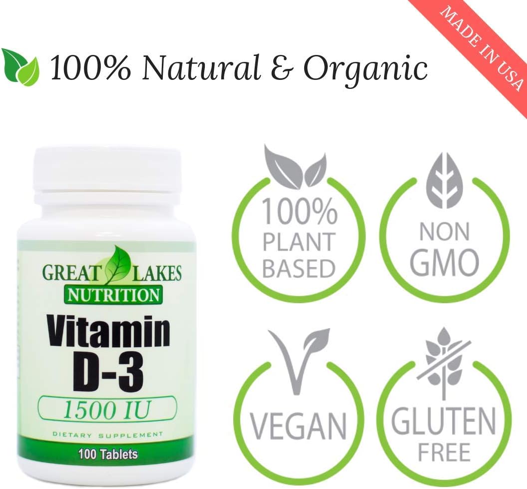 High Potency Vitamin D-3 1,500 IU for Immune Function & Healthy Bones (3 Pack) - 300 Count