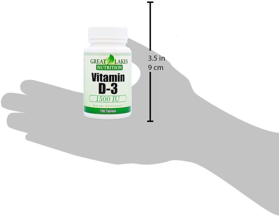 High Potency Vitamin D-3 1,500 IU for Immune Function & Healthy Bones (3 Pack) - 300 Count