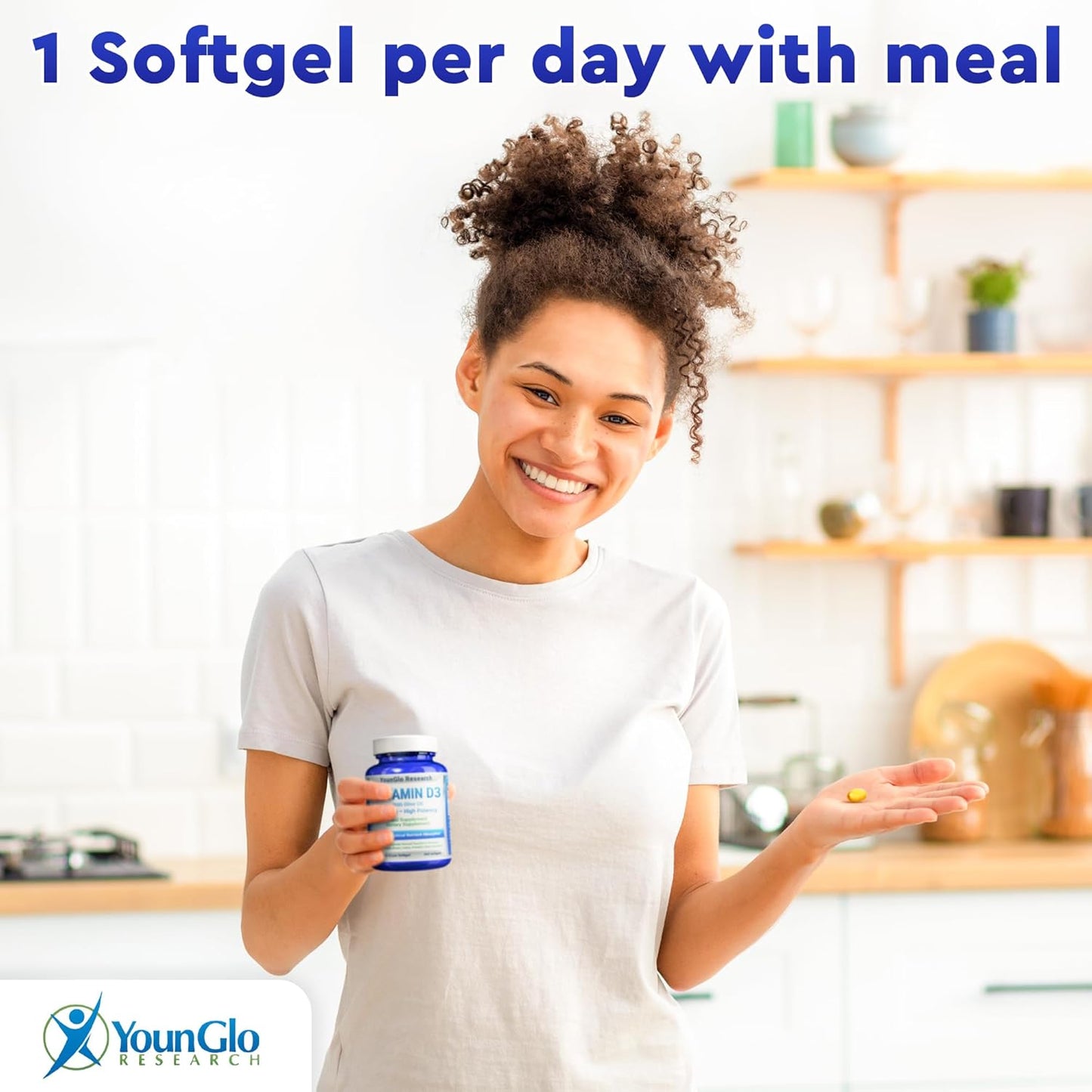 High Potency Vitamin D3 4000 IU Softgels for Bone & Immune Health - 360 Count