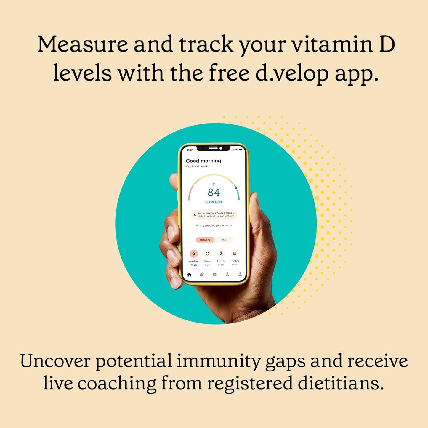 High Potency Vitamin D3 Supplements for Immune, Bone & Heart Health - Clinically Tested 2400 IU Vitamin D Pills - 60 Count