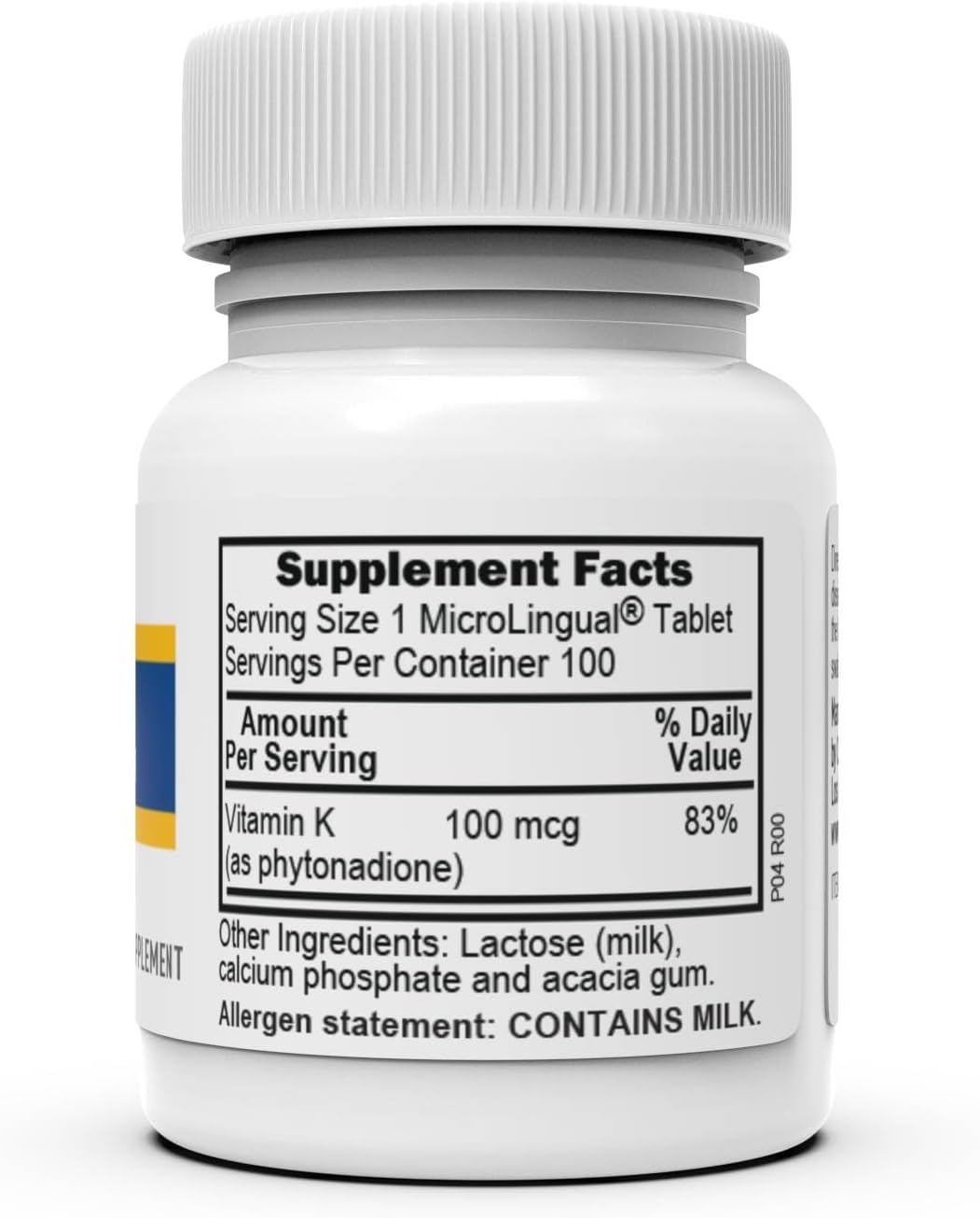 High Potency Vitamin K Sublingual Tablets - Promotes Bone & Blood Health - 100 mcg - 30 Tablets - BoostGo Australia