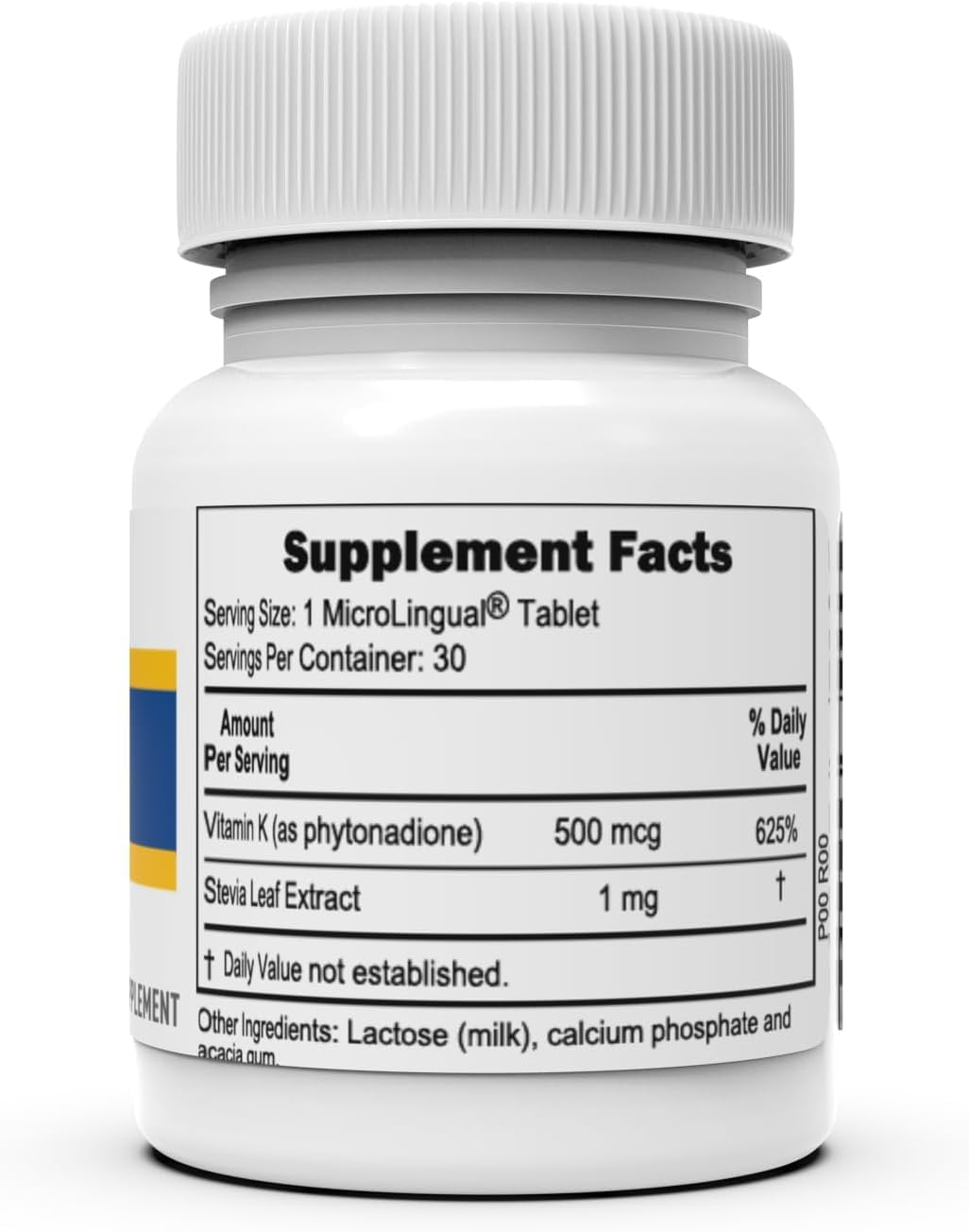 High Potency Vitamin K1 500mcg Supplement for Enhanced Absorption and Bone Health