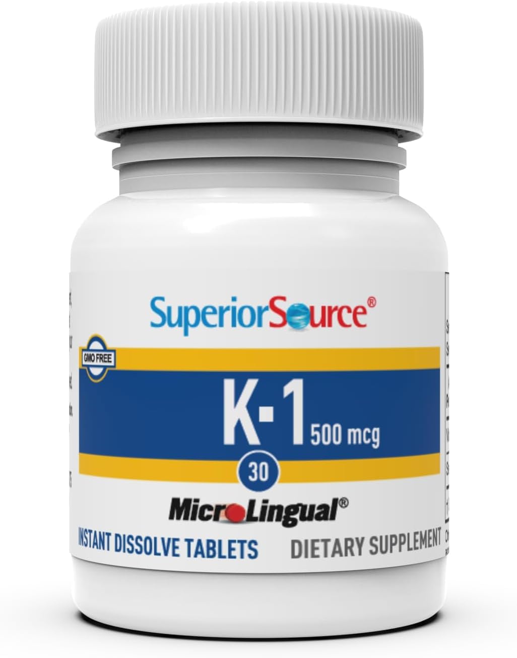 High Potency Vitamin K1 500mcg Supplement for Enhanced Absorption and Bone Health