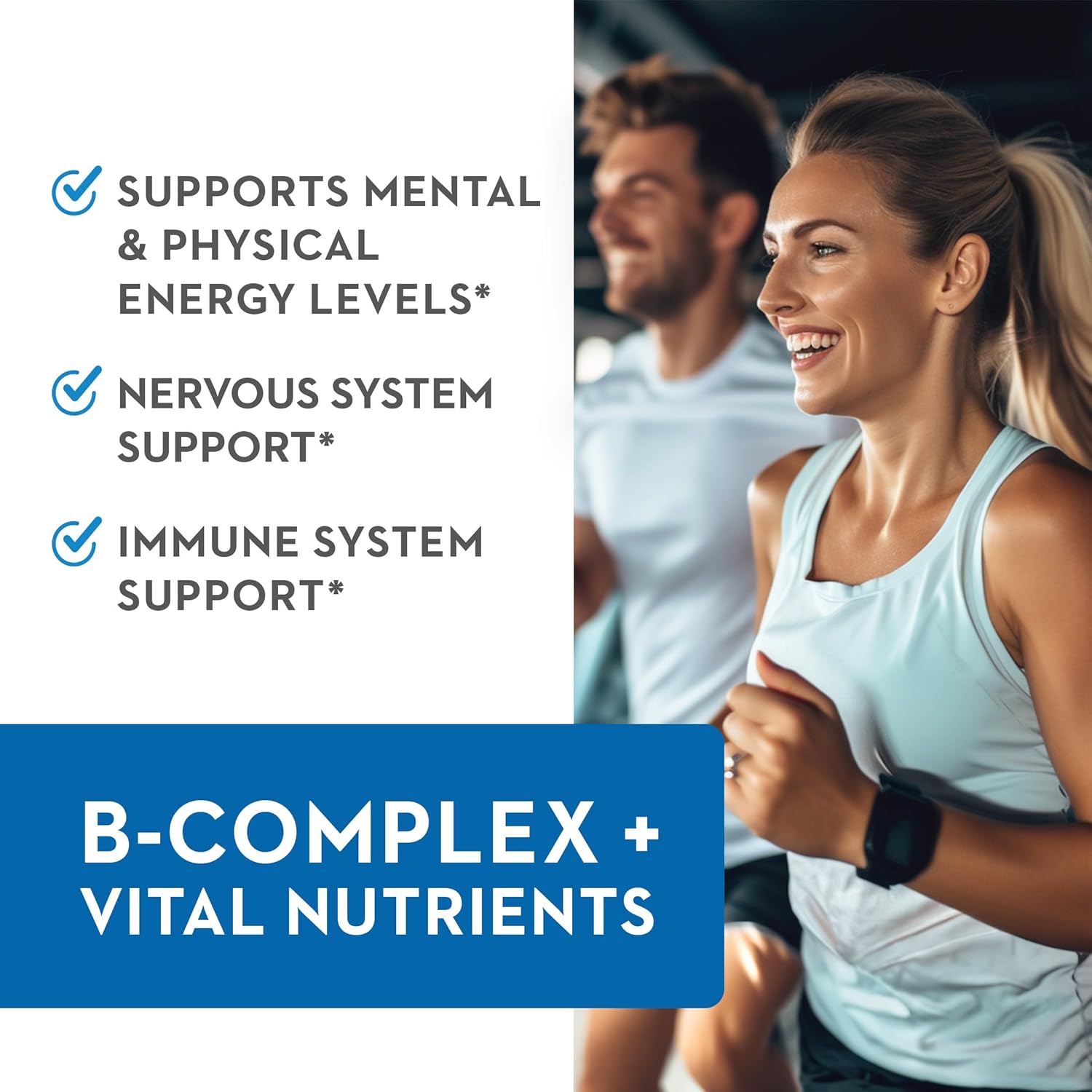 High Potency Vitaminerals 2BG+™ B Complex with Immune Support | Fruits & Veggies Blend | 240 Veggie Capsules