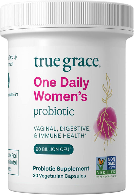 High-Potency Women’s Probiotic - 30 Vegetarian Capsules - 90 Billion CFU - Supports Digestive, Vaginal, and Immune Health - Gluten & Soy Free