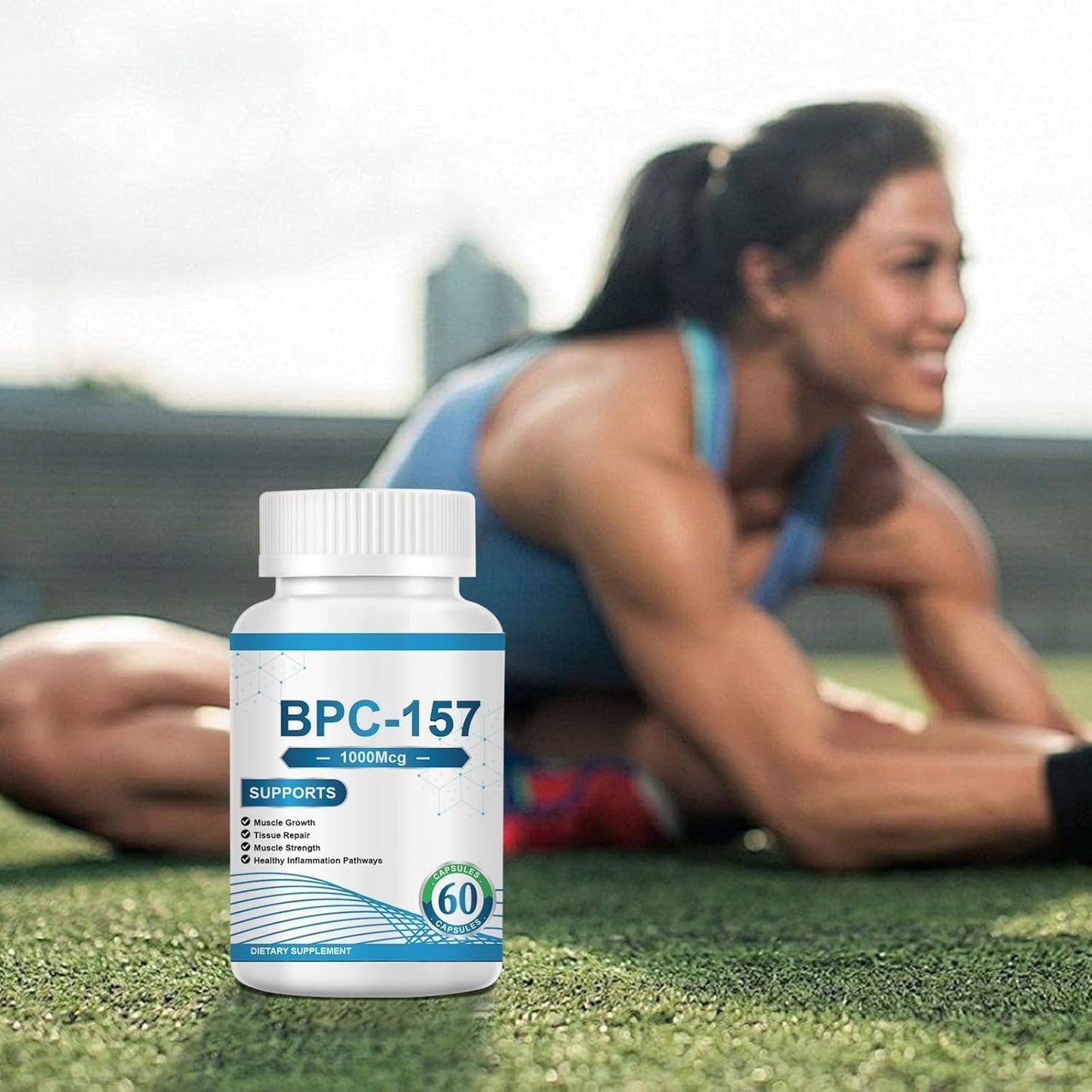 High Potency WUEYOPRON BPC 157 Peptide Capsules - New Protective Compound - Non-GMO, Gluten-Free Supplement - 60 Capsules