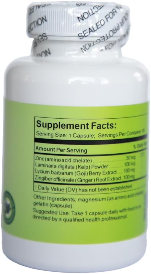 High Potency Zinc 30 Plus Capsules (90 Count) by Time Laboratories - Immune Support Supplement