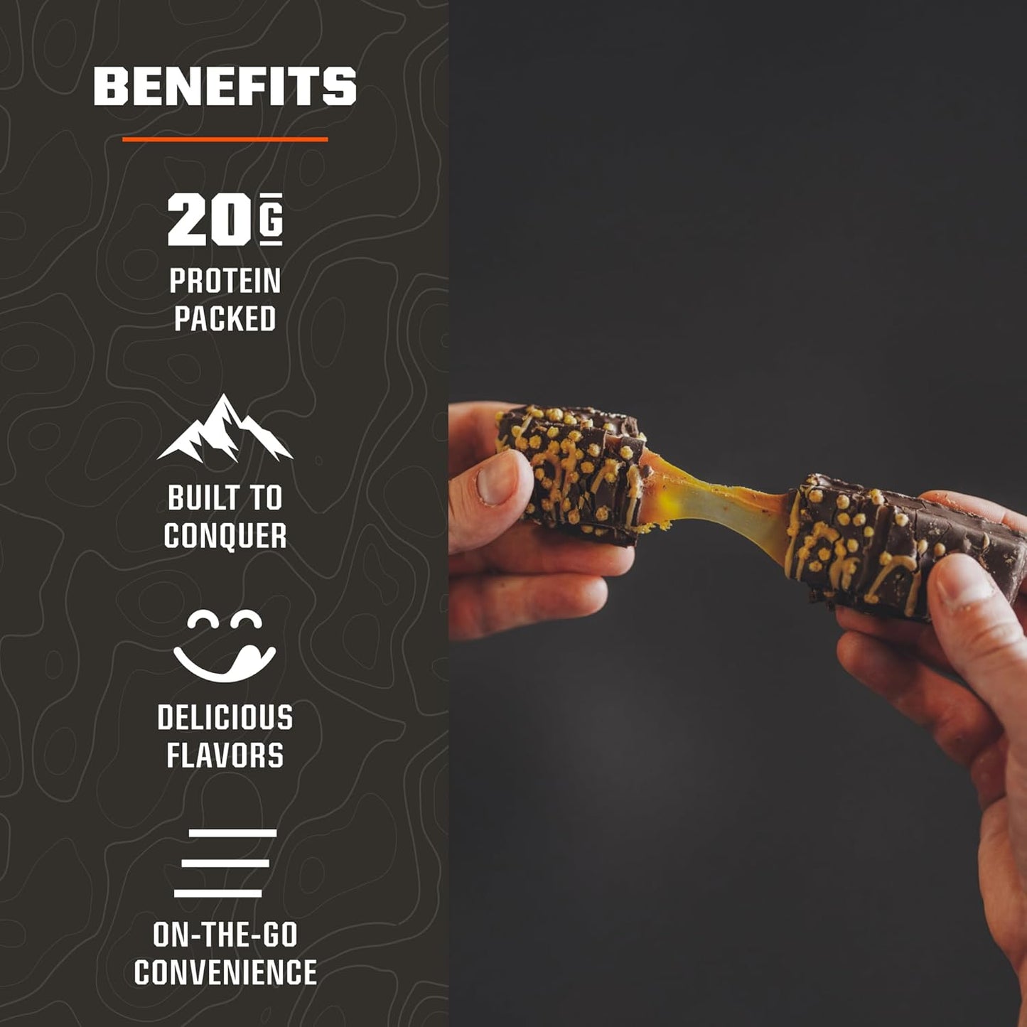High Protein Caramel Crunch Bars with Whey Isolate & Collagen - 10 Count