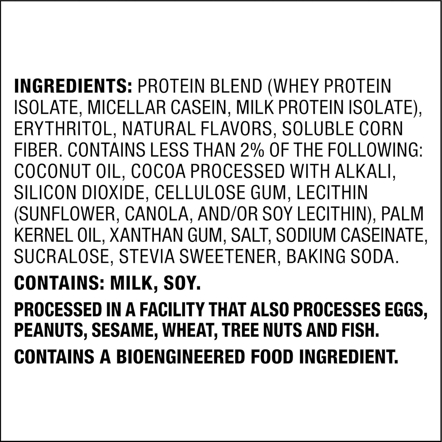 High-Protein Cookies & Cream Powder - 20g Protein, 1g Sugar, Low Carb, Gluten-Free - 1.6lb, 24 Servings