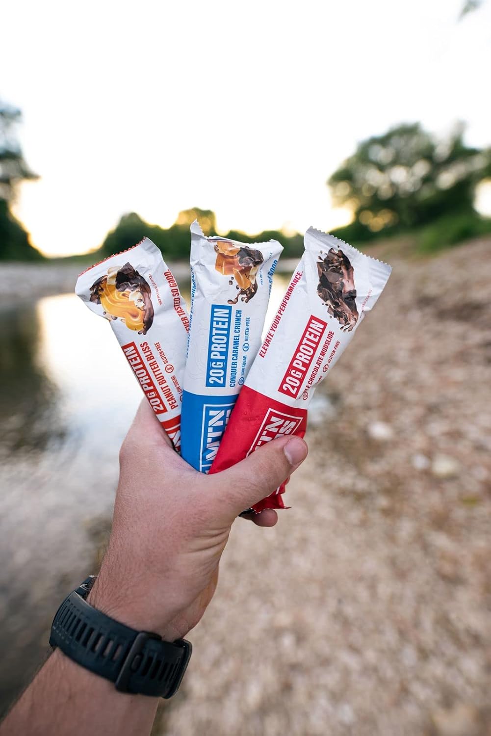 High Protein Peanut Butter Bliss Bars with Whey Isolate & Concentrate, Collagen, Low Sugar, Gluten Free - Pack of 10