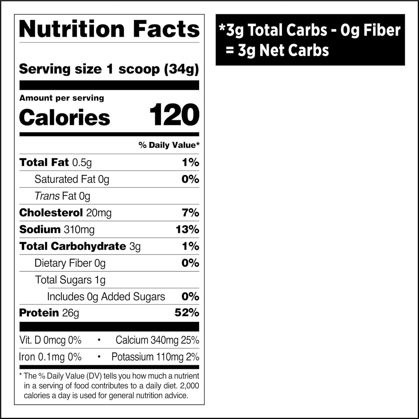 High Protein Salted Caramel Powder - Low Sugar, Gluten Free, 24 Servings