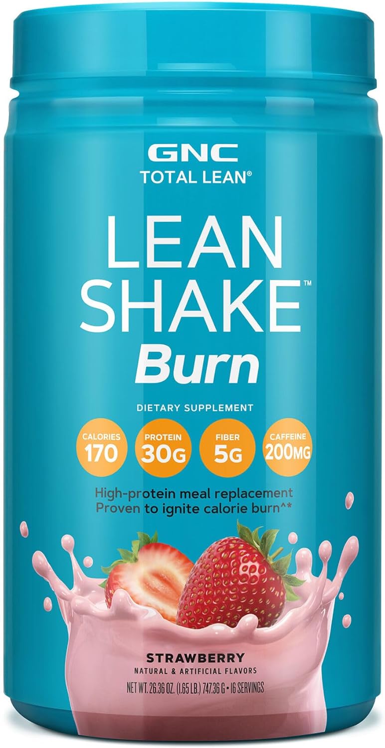 High Protein Strawberry Shake Powder for Slimming Formula | Hunger-Satisfying Blend Burns 3x More Calories | 16 Servings
