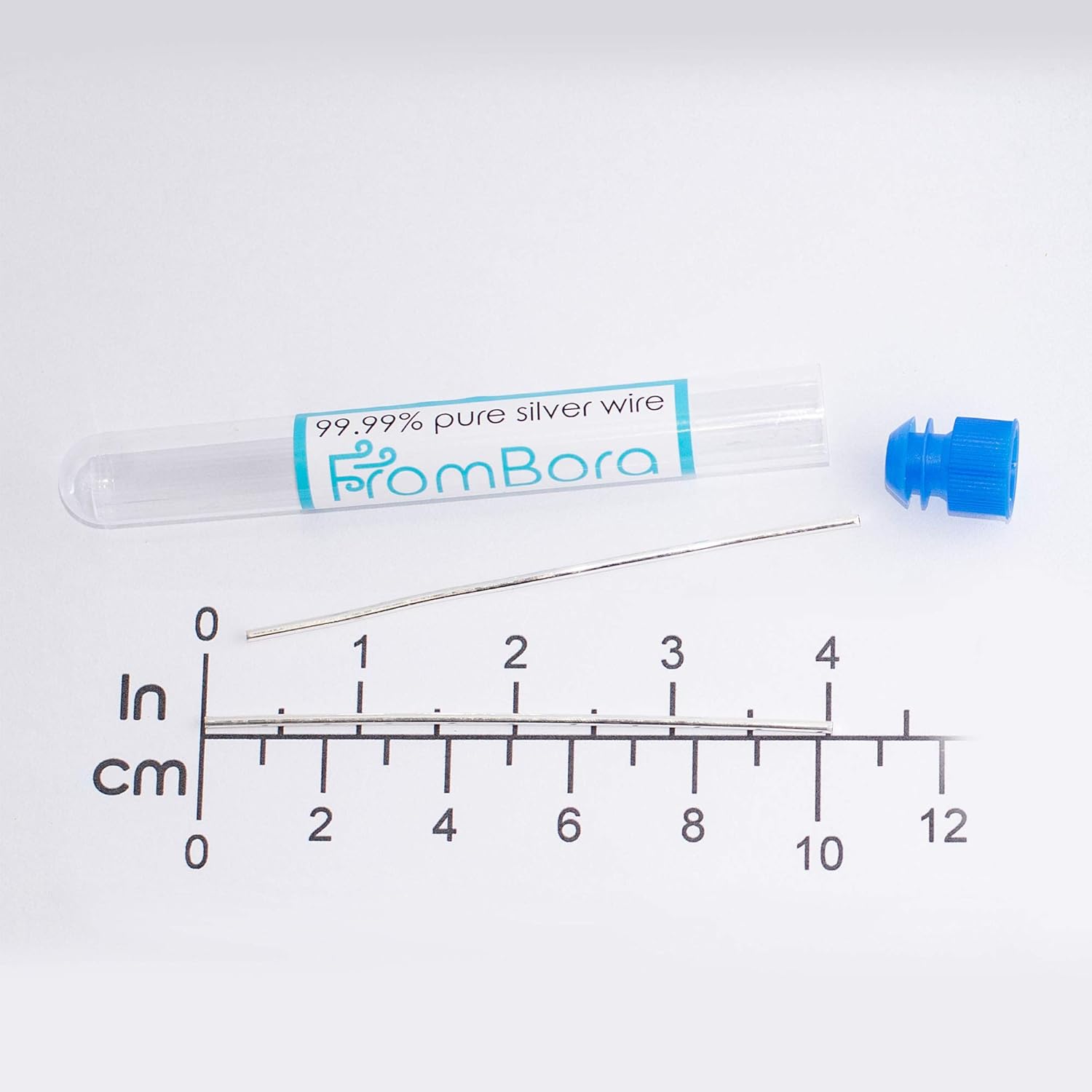 High Purity Colloidal Silver Wire Set | 99.99% Pure Silver | 4" 14 Gauge | Certificate Included