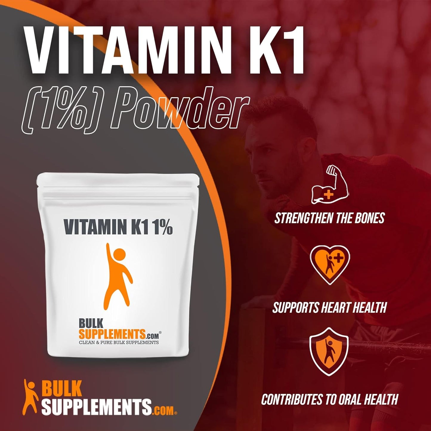 High Purity Vitamin K1 (1%) Powder - 5kg (11 lbs) - BulkSupplements