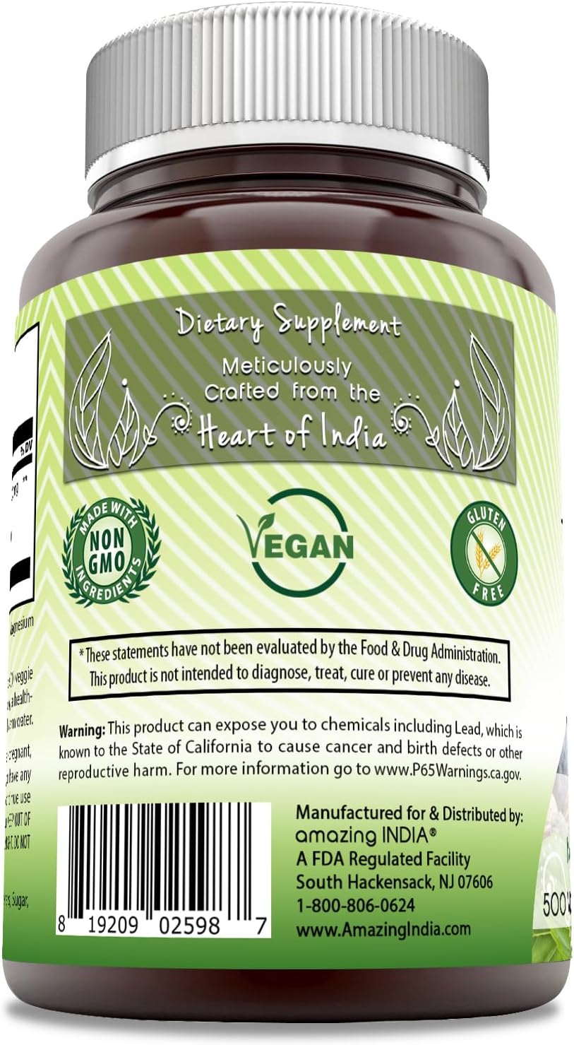 High-Quality 500mg Triphala Veggie Capsules from India | Non-GMO & Gluten-Free | Ideal for Vegetarians | 250 Count Pack