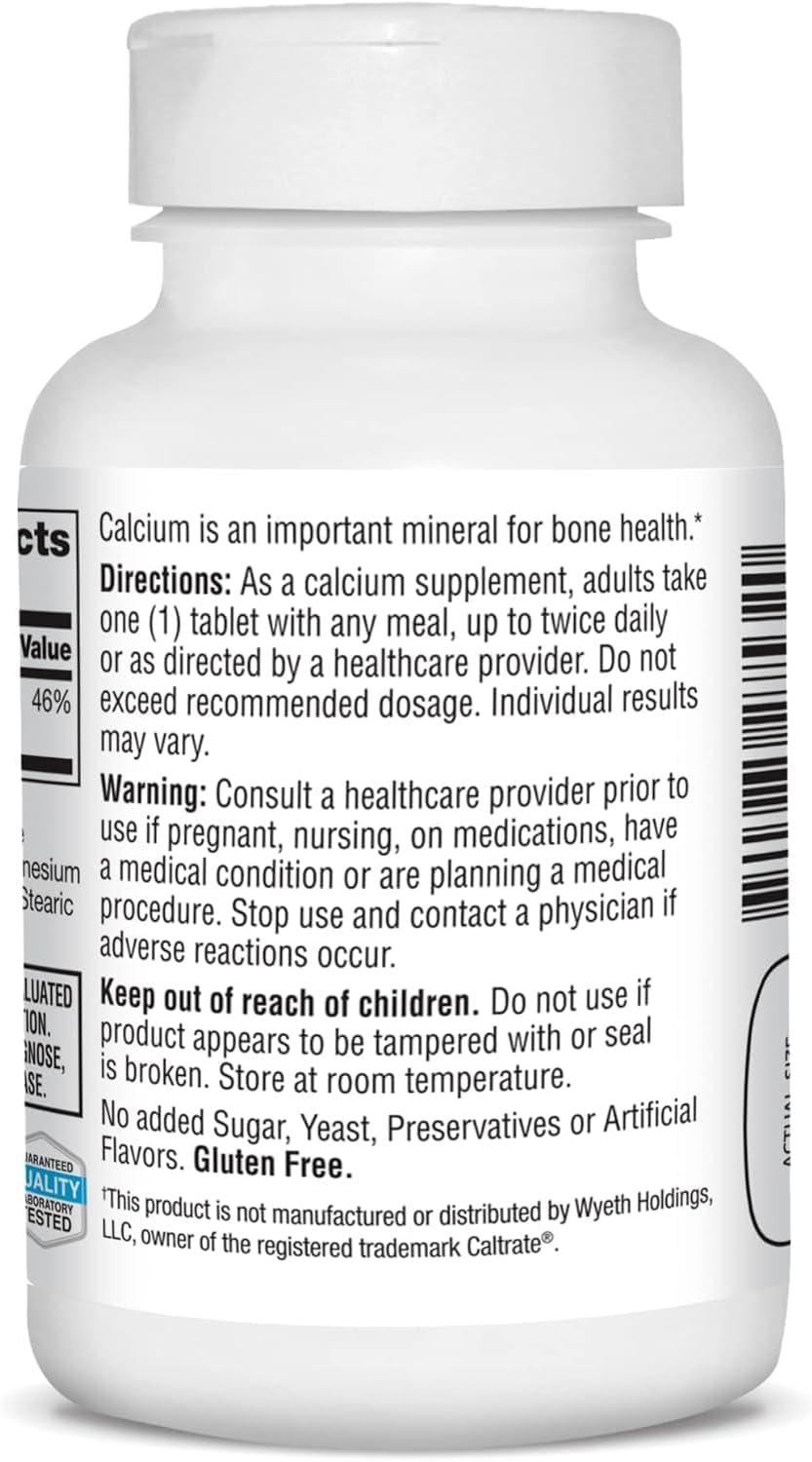 High Quality 600 mg Calcium Supplement in 21st Century, 75 Count Bottle for Strong Bones and Teeth