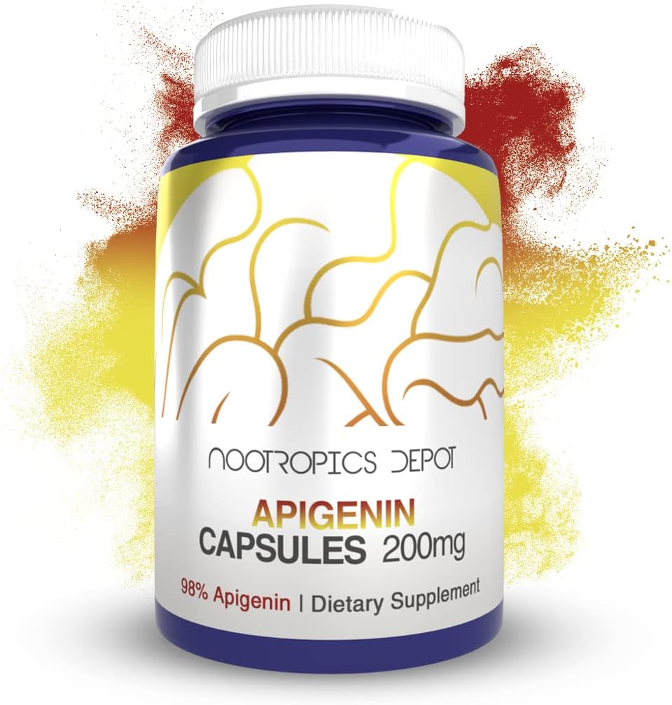 High-Quality Apigenin Capsules | 200mg | 120 Count | >98% Purity | Promotes Stress Management - BoostGo Australia