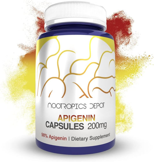 High-Quality Apigenin Capsules | 200mg | 120 Count | >98% Purity | Promotes Stress Management - BoostGo Australia