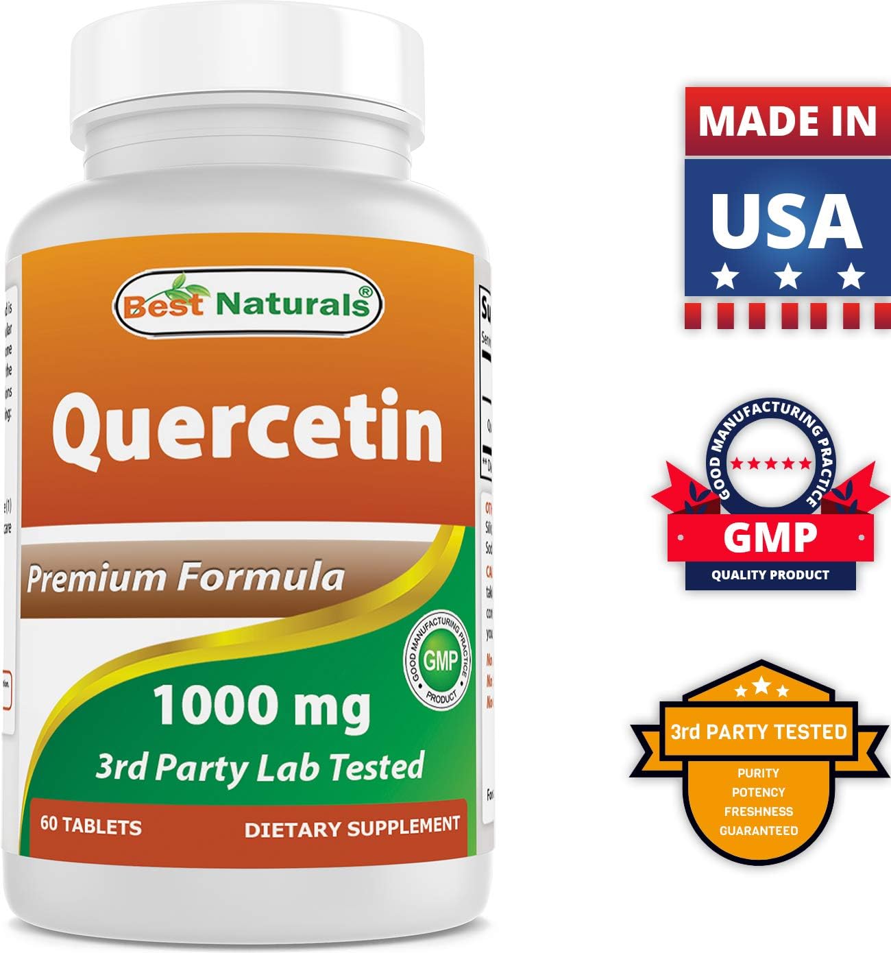 High-Quality Apple Pectin and Quercetin Supplement - 700 mg & 1000 mg Formula
