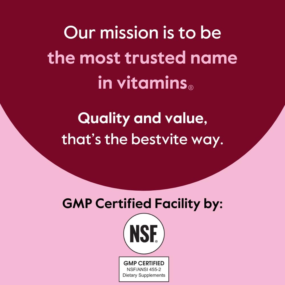 High Quality BESTVITE Choline Inositol 500mg Capsules (120 Count) - Vegan, Non GMO, Gluten Free - No Stearates or Fillers