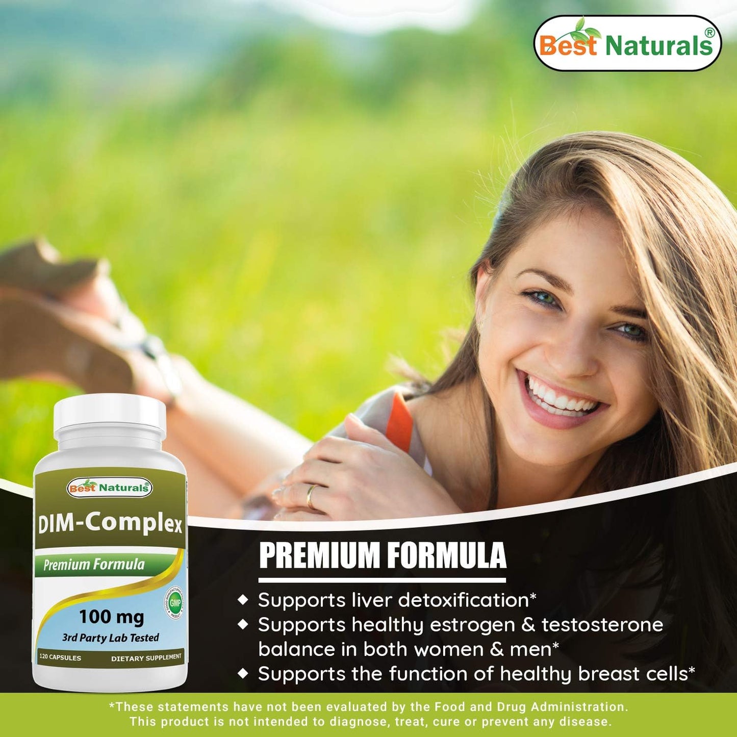 High-Quality Calcium D-Glucarate 200 mg & DIM Supplement 100 mg for Optimal Health