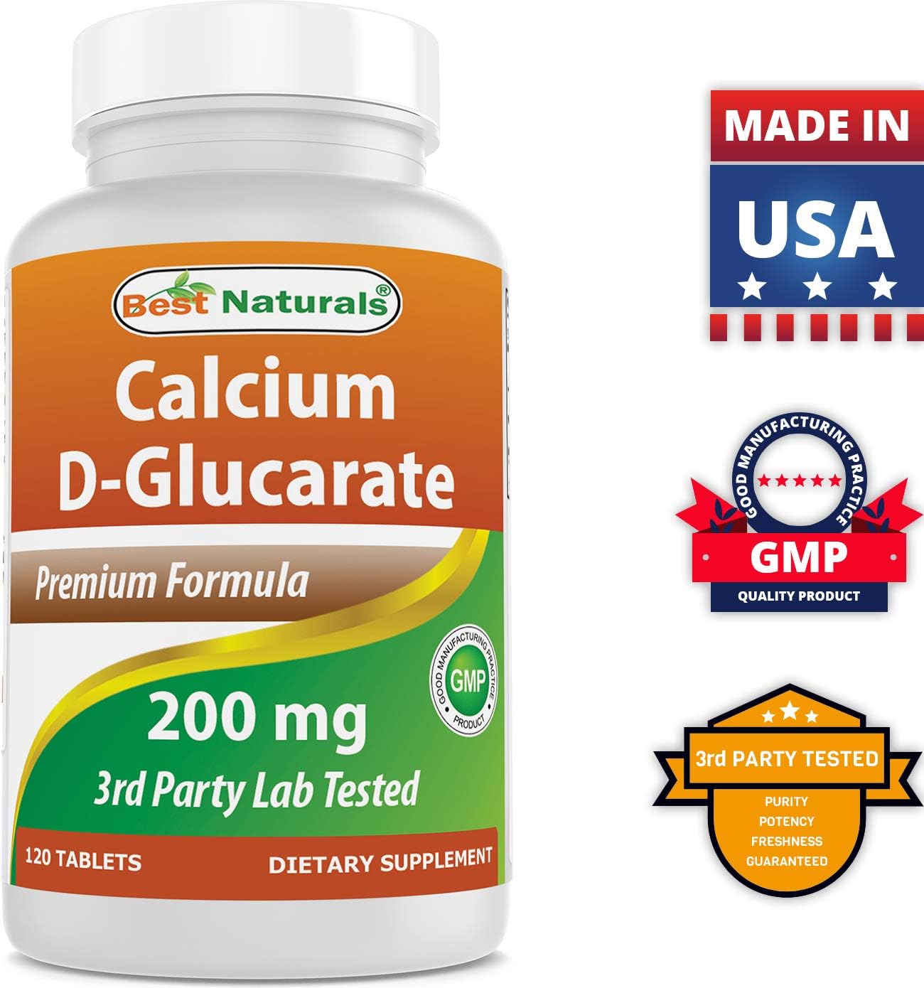 High-Quality Calcium D-Glucarate and TUDCA Supplement for Liver Support - 200 mg & 250mg Tablets