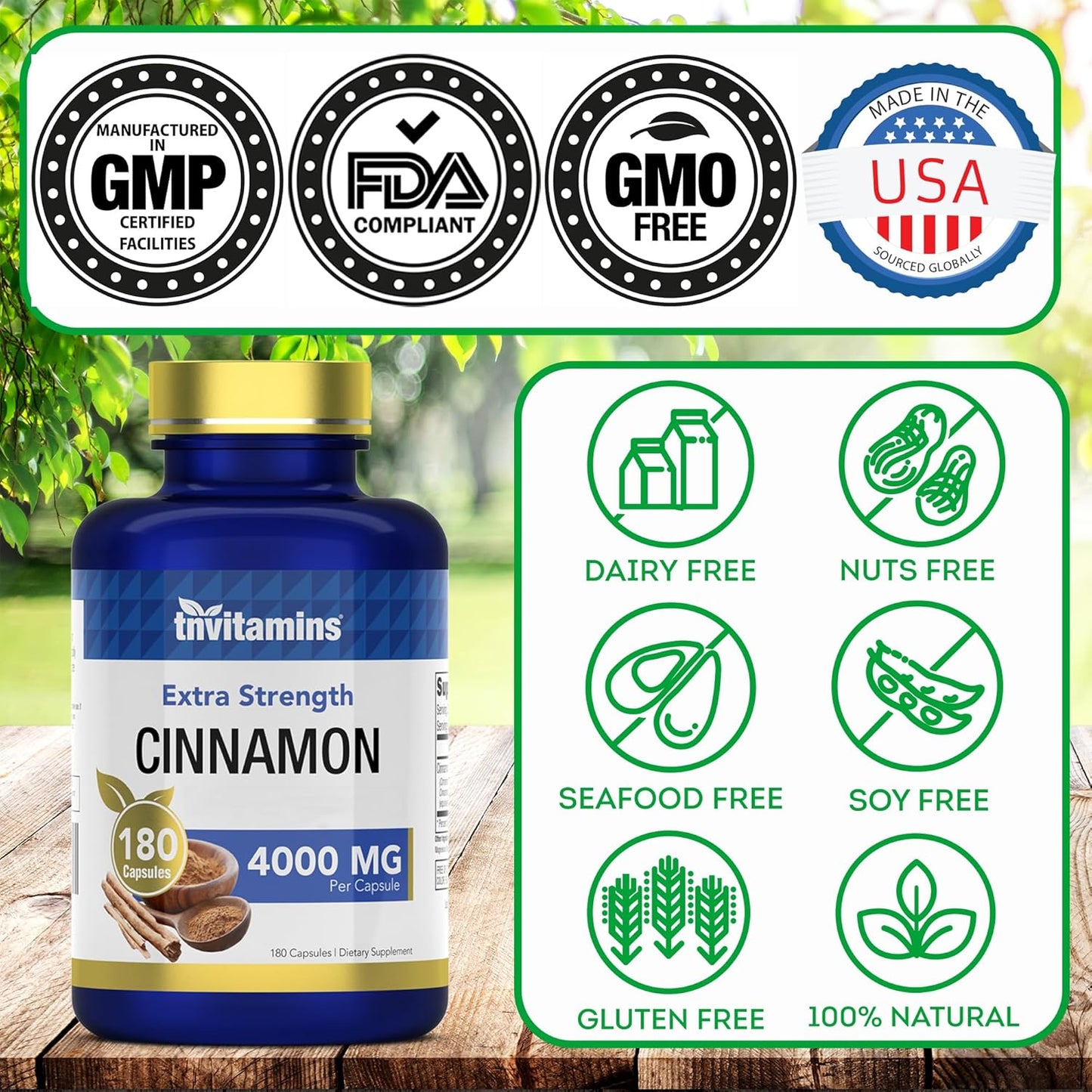 High-Quality Cinnamon Complex with Ceylon Cinnamon for Optimal Health Support