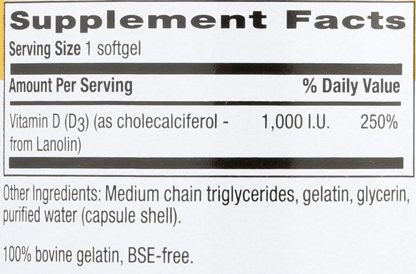 High-Quality Country Life Vitamin D3 Supplement - 1000IU Softgels for Immune Support & Bone Health