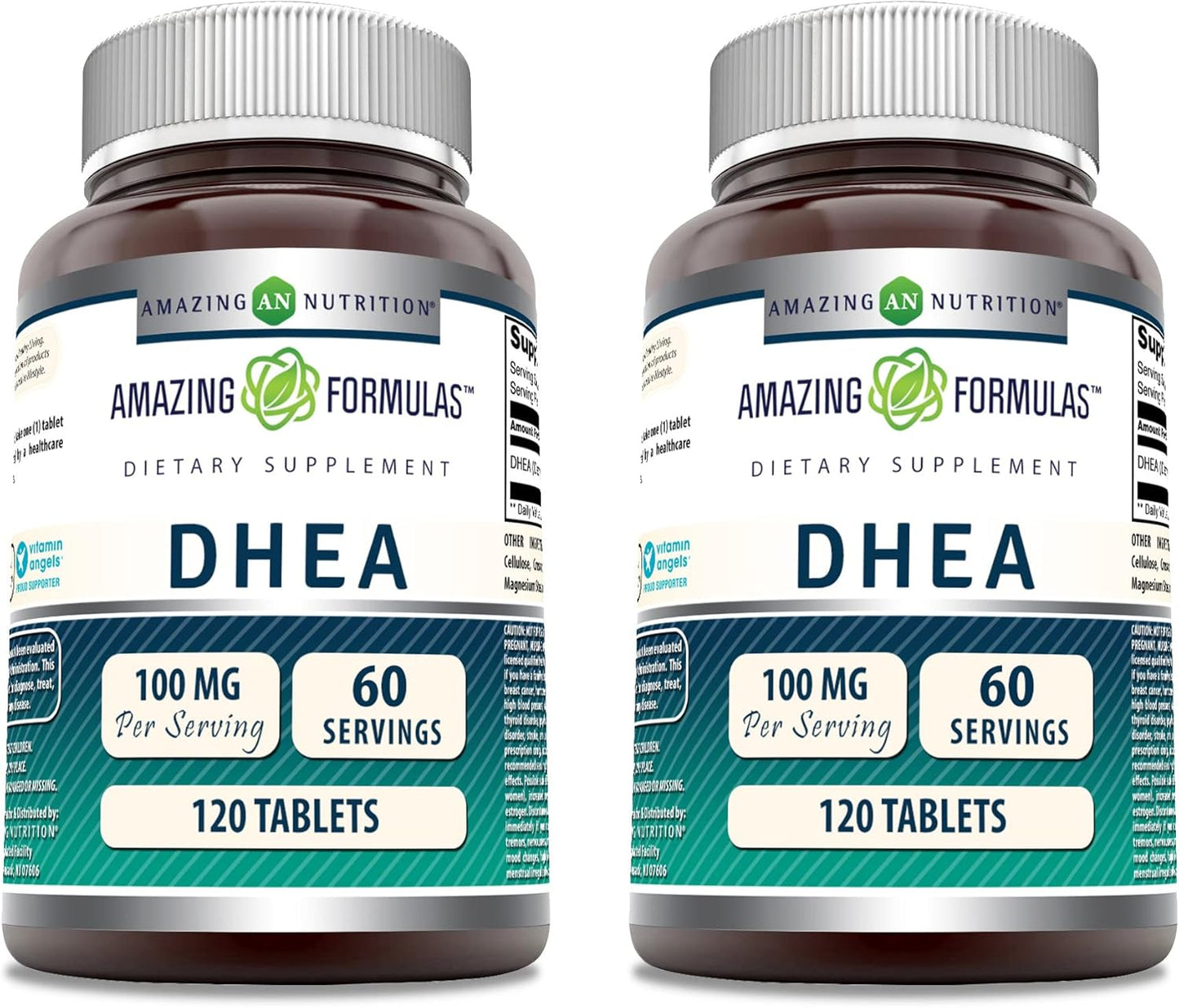 High-Quality DHEA Supplement | 100 Mg per Serving | 240 Tablets | Non-GMO | Gluten-Free | Made in USA | Pack of 2